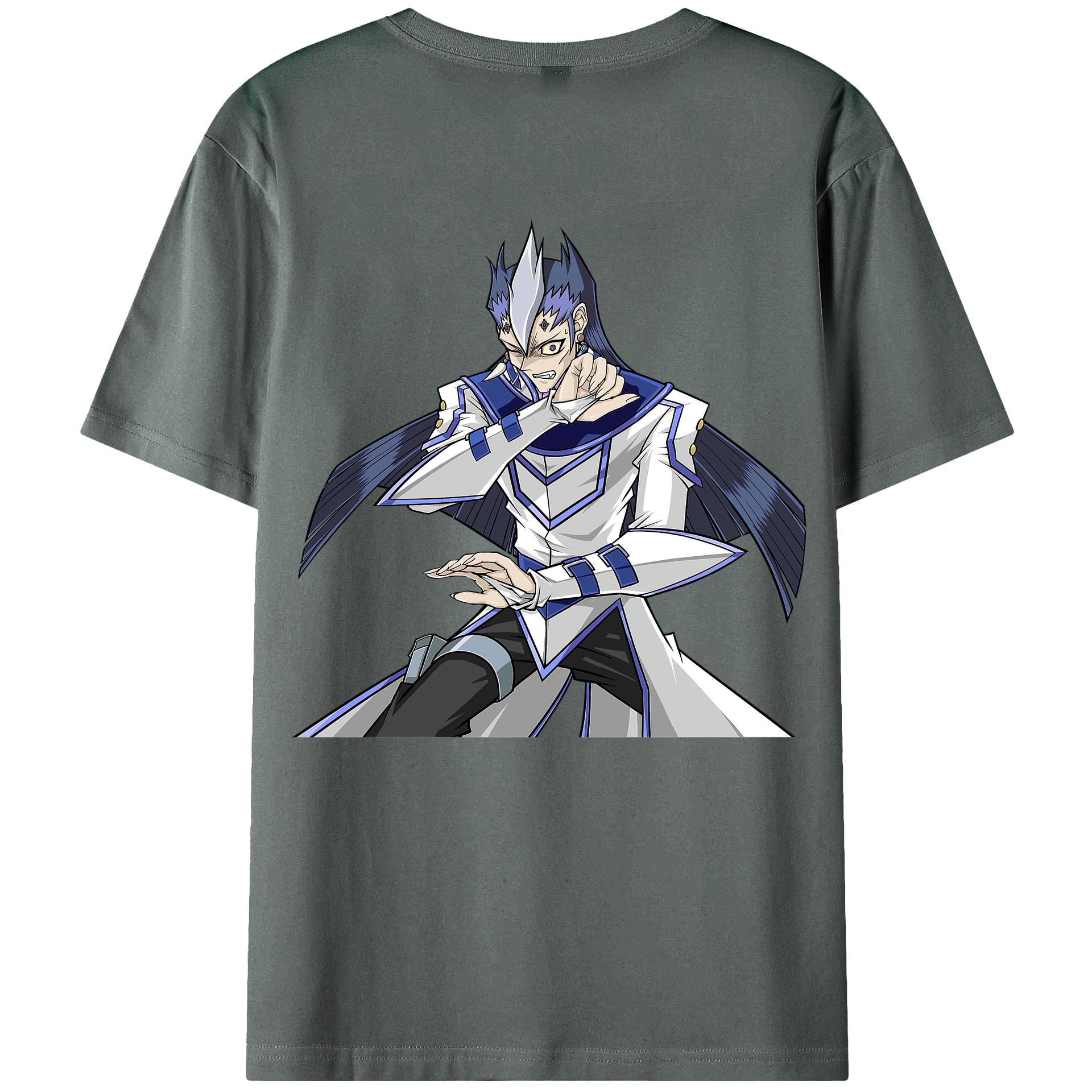 （画像用） 遊☆戯☆王 Yu-Gi-Oh! 綿100％ メンズ半袖Tシャツ（バックプリント） 通気性